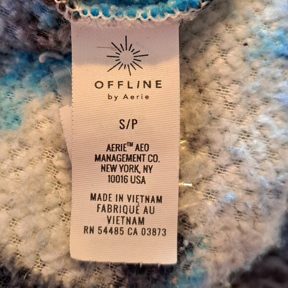 Offline by Aerie Quarter Zip Sherpa Pullover Size Small Oversized - Picture 5 of 7